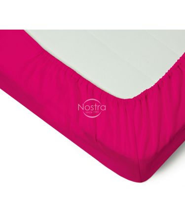 Fitted sateen sheets 00-0152-FUCHSIA 160x200 cm