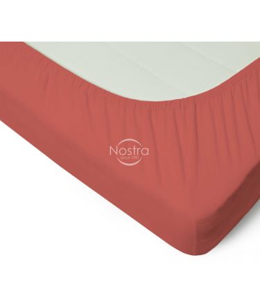 Fitted jersey sheets JERSEY JERSEY-TERRACOTA 120x200 cm
