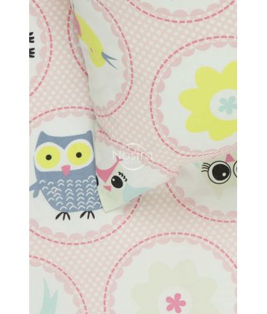 Детское постельное белье HAPPY OWL 10-0012-PINK 140x200, 50x70 cm