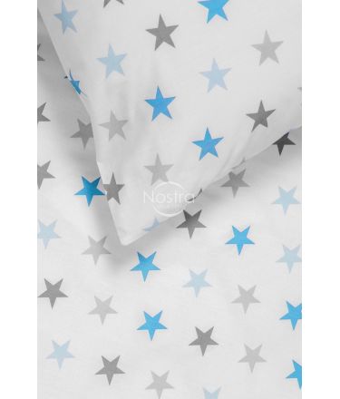 Vaikiška patalynė STARS 10-0052-L.GREY/L.BLUE 100x145, 40x60, 107x150 cm