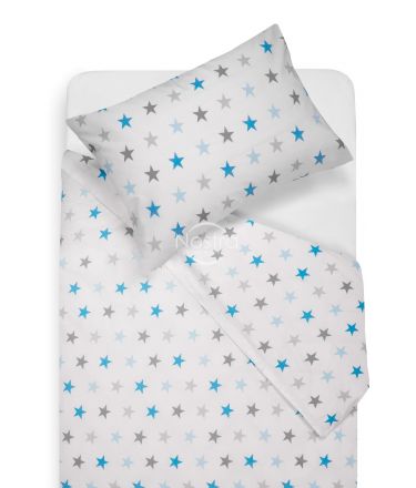 Vaikiška patalynė STARS 10-0052-L.GREY/L.BLUE 140x200, 50x70 cm