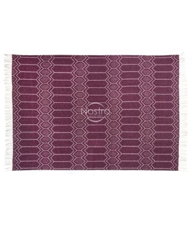 Woolen plaid MERINO-300 80-3232-DARK PLUM 140x200 cm