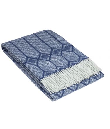 Woolen plaid MERINO-300 80-3238-BLUE 140x200 cm
