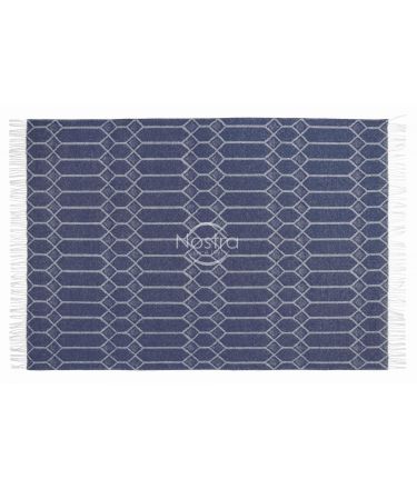 Vilnonis pledas MERINO-300 80-3238-BLUE 140x200 cm