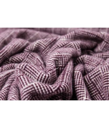 Woolen plaid MERINO-300 80-3224-DARK PLUM 140x200 cm