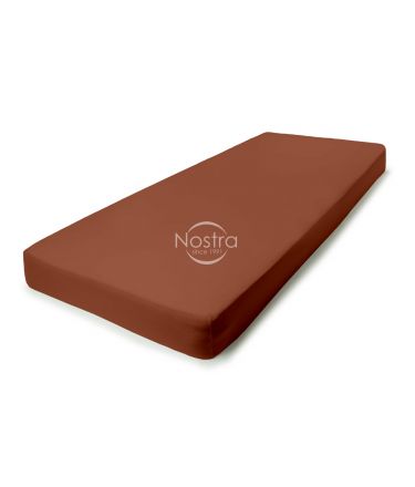 Fitted jersey sheets JERSEY JERSEY-TERRACOTTA 160x200 cm