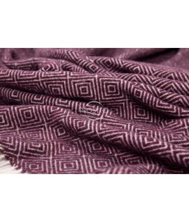 Woolen plaid MERINO-300 80-3131-DARK PLUM 140x200 cm