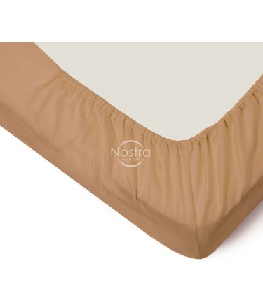 Fitted sateen sheets 00-0155-FROST ALMOND 120x200 cm