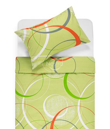 Cotton bedding set DEMI 30-0541-GREEN 200x220, 50x70 cm