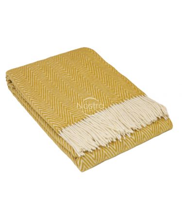 Woolen plaid MERINO-300 80-3324-MUSTARD