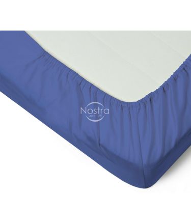 Fitted sateen sheets 00-0271-BLUE 160x200 cm
