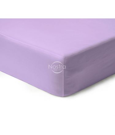 Fitted sateen sheets 00-0033-SOFT LILAC 90x200 cm