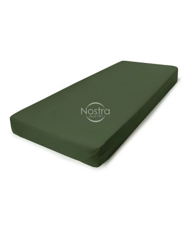 Flat sateen sheets 00-0413-MOSS GREEN 150x220 cm