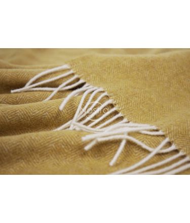 Woolen plaid MERINO-300 80-2060-DARK MUSTARD 140x200 cm