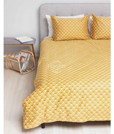 Sateen bedding set ABRI 30-0637-BEIGE 140x200, 70x70 cm