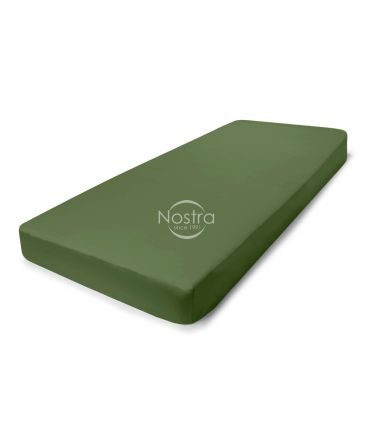 Fitted sateen sheets 00-0413-MOSS GREEN