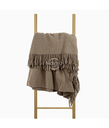 Woolen plaid BOUCLE-350 80-3321-CAMEL 140x200 cm