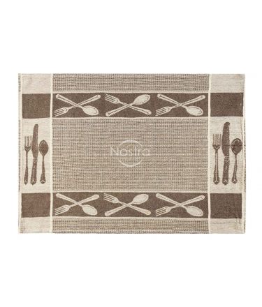 Kitchen towel WAFFLE-240 T0018-BROWN