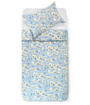 Фланелевое постельное бельё BRENNA 20-1750-BLUE 200x220, 50x70 cm