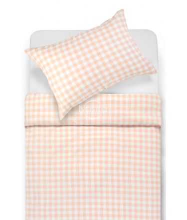 Flannel bedding set BRADLEY 30-0785-PEACH