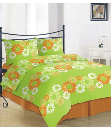 Cotton bedding set DANAE 20-0317-APPLE GREEN 200x220, 70x70 cm