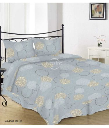 Cotton bedding set DALILA 40-1389-BLUE 200x220, 50x70 cm