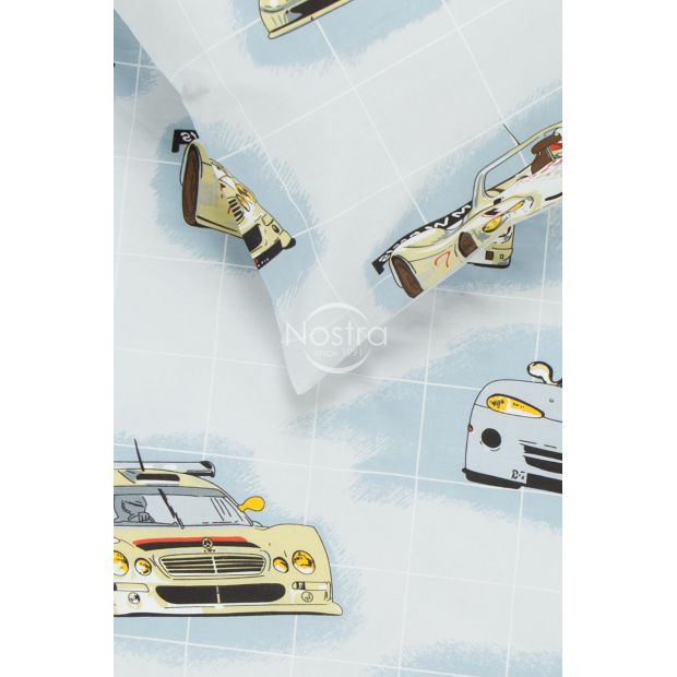 Детское постельное белье RACING CARS 10-0360-GREY 140x200, 50x70 cm