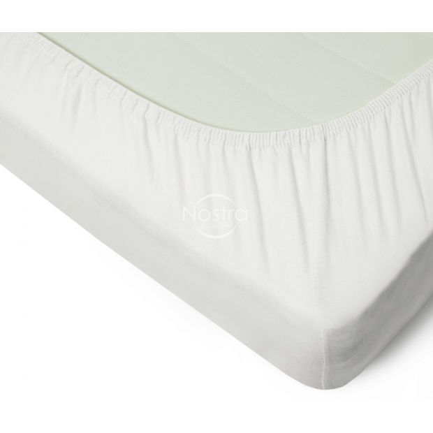 Fitted jersey sheets JERSEY-OFF WHITE 180x200 cm