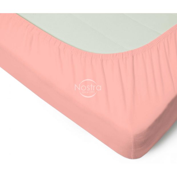 Fitted jersey sheets JERSEY JERSEY-PEACH AMBER 120x200 cm