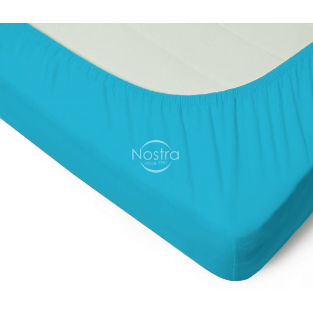 Fitted jersey sheets JERSEY JERSEY-AQUA 200x200 cm