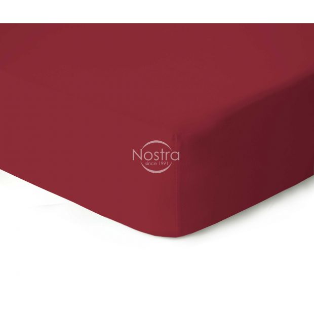 Trikotažinės paklodės su guma JERSEY JERSEY-WINE RED 160x200 cm