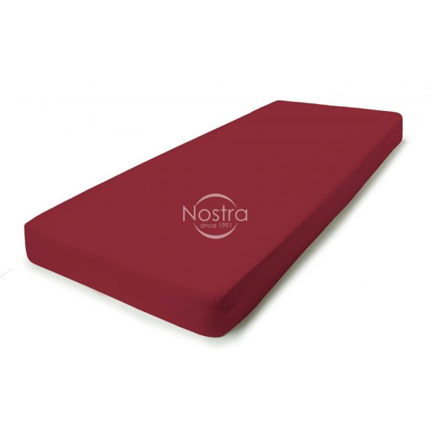 Fitted jersey sheets JERSEY JERSEY-WINE RED 120x200 cm