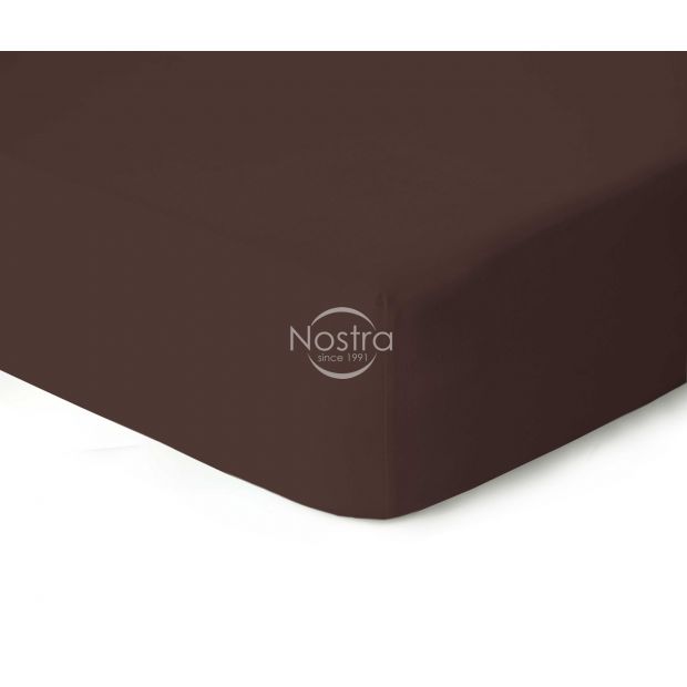 Fitted jersey sheets JERSEY JERSEY-CHOCOLATE 120x200 cm