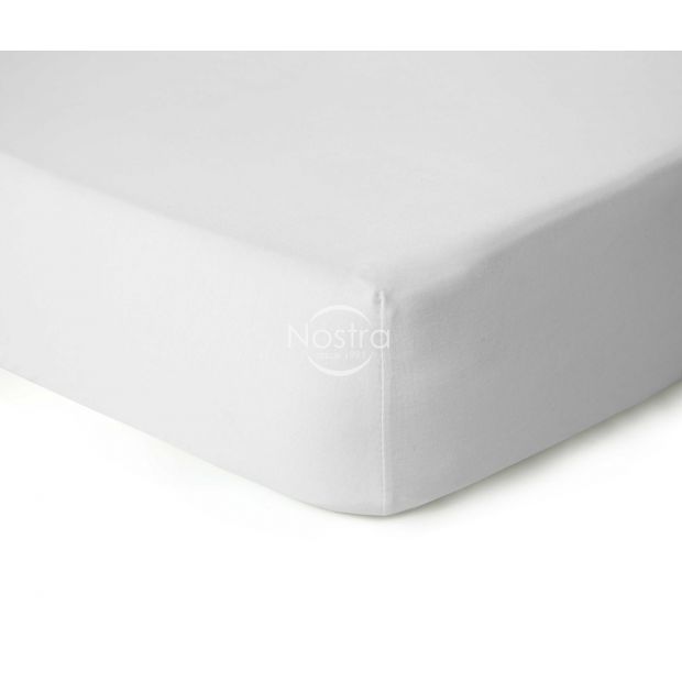 Trikotažinės paklodės su guma JERSEY JERSEY-OPTIC WHITE 160x200 cm