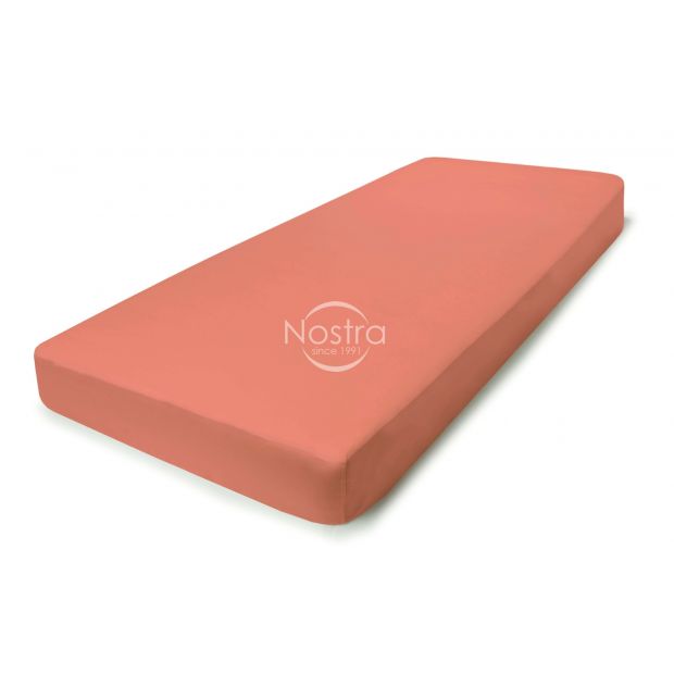 Fitted sateen sheets 00-0268-CORAL 120x200 cm