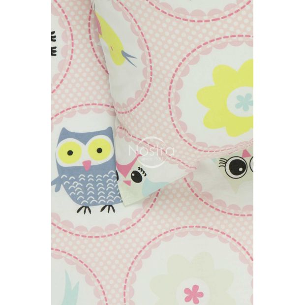 Детское постельное белье HAPPY OWL 10-0012-PINK 140x200, 50x70 cm