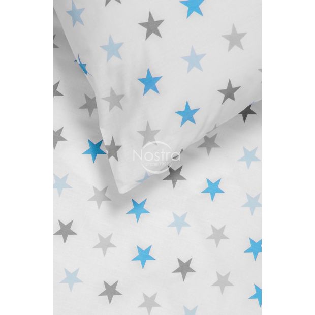 Детское постельное белье STARS 10-0052-L.GREY/L.BLUE 140x200, 50x70 cm