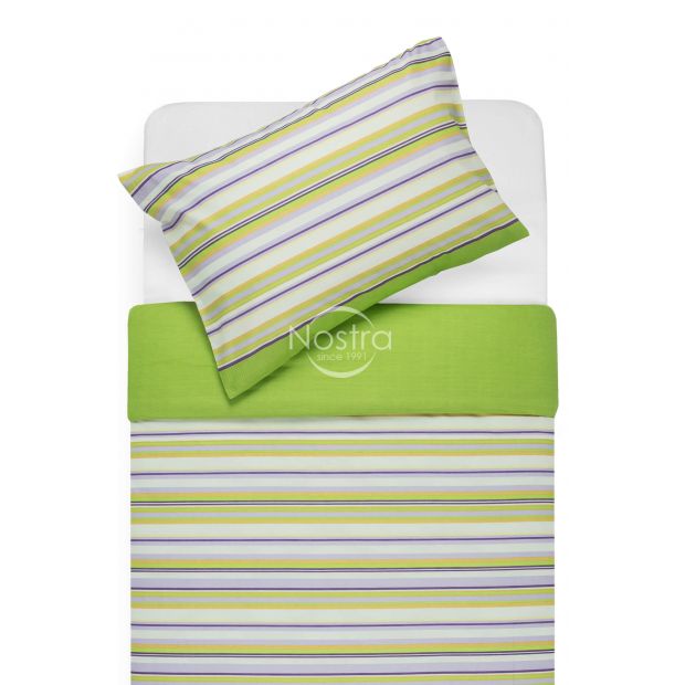 Cotton bedding set DAKOTA 30-0249-GREEN LILAC 200x220, 70x70 cm