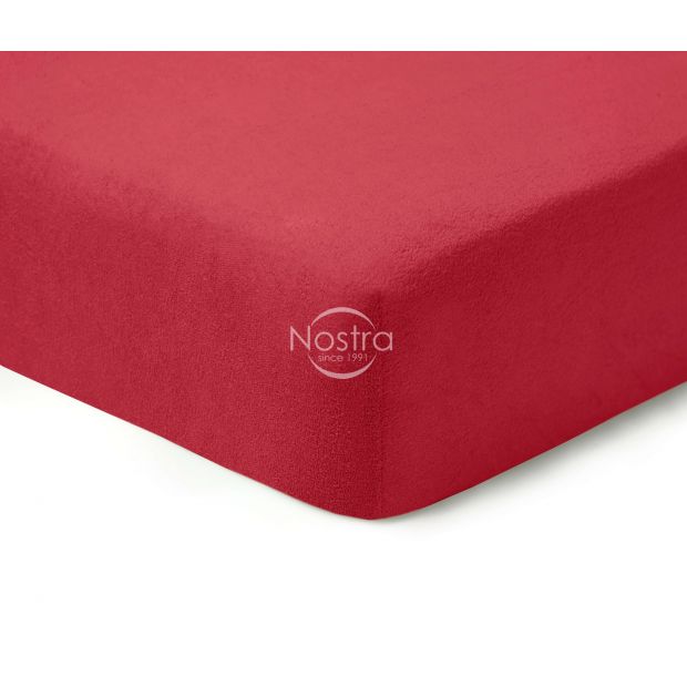 Frotinės paklodės su guma TERRYBTL-WINE RED 160x200 cm
