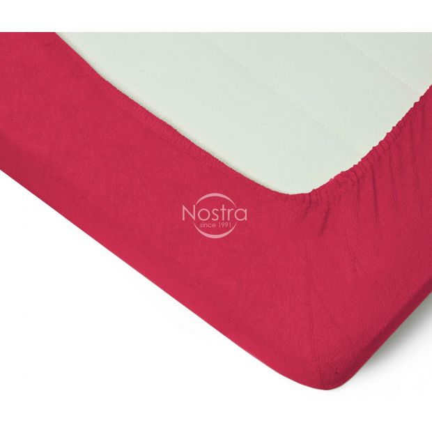 Frotinės paklodės su guma TERRYBTL-WINE RED 180x200 cm