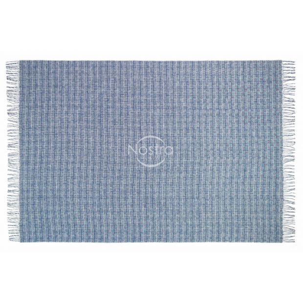 Vilnonis pledas MERINO-300 80-3224-BLUE 140x200 cm
