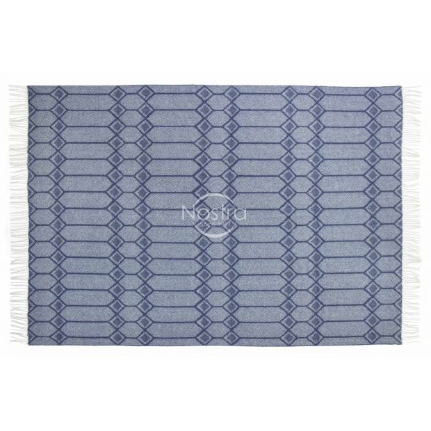 Woolen plaid MERINO-300 80-3238-BLUE 140x200 cm