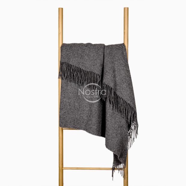 Woolen plaid MERINO-300 80-3137-DARK GREY 140x200 cm