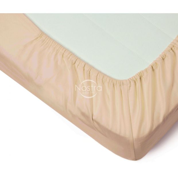 Fitted sateen sheets 00-0187-WHISPER PINK 120x200 cm