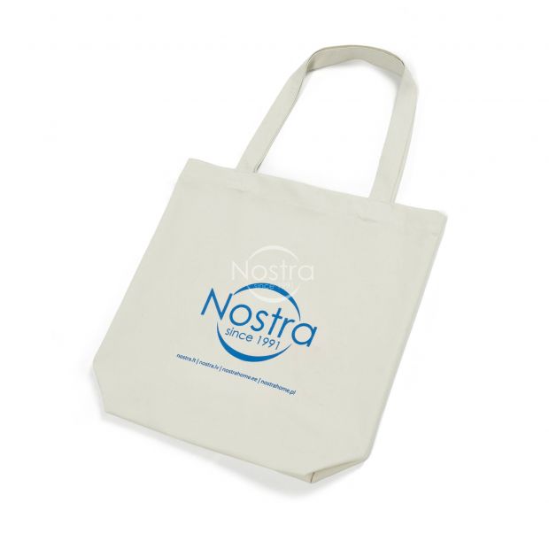 Organic cotton shopping bag 00-0076-NATURAL LOGO Medium