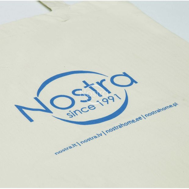 Organic cotton shopping bag 00-0076-NATURAL LOGO