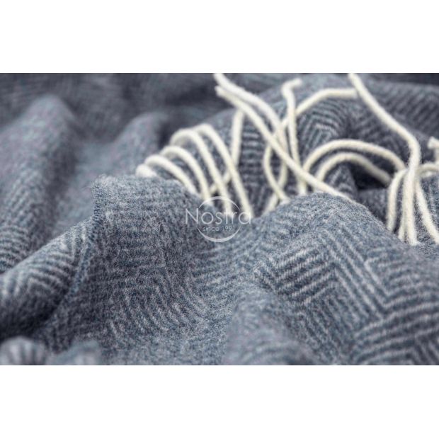 Woolen plaid MERINO-300 80-2060-BLUE 140x200 cm
