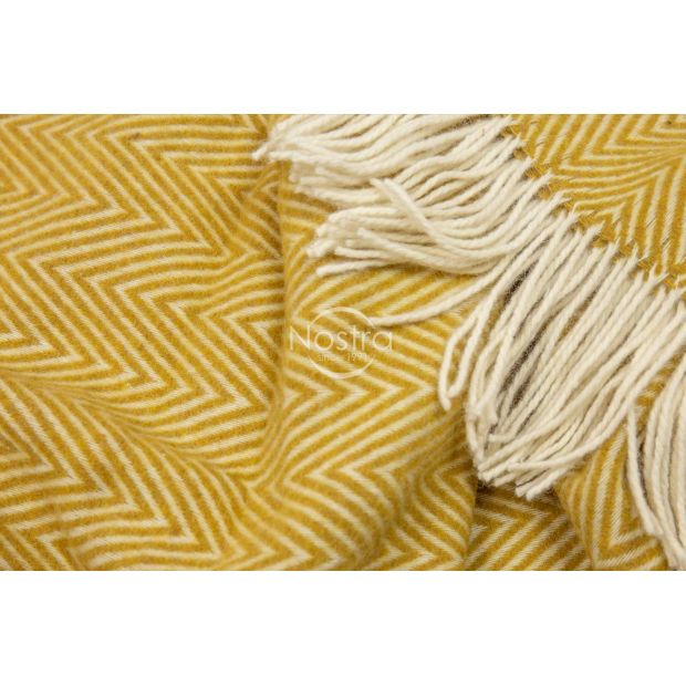 Woolen plaid MERINO-300 80-3324-MUSTARD