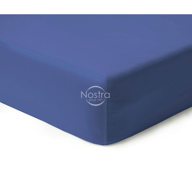 Fitted sateen sheets 00-0271-BLUE 90x200 cm