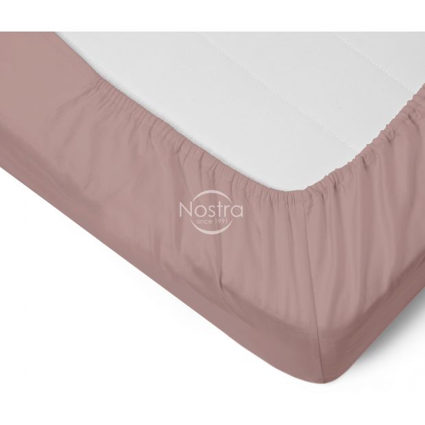 Fitted sateen sheets 00-0350-MAUVE 120x200 cm
